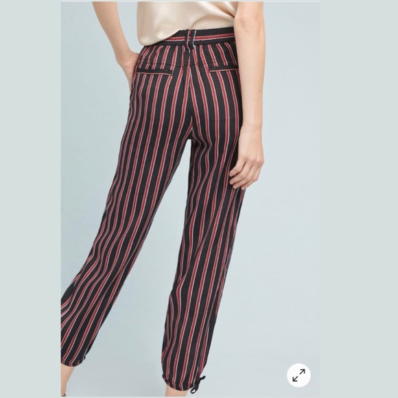 ANTHROPOLOGIE Silky Striped Jogger - Picture 2 of 7